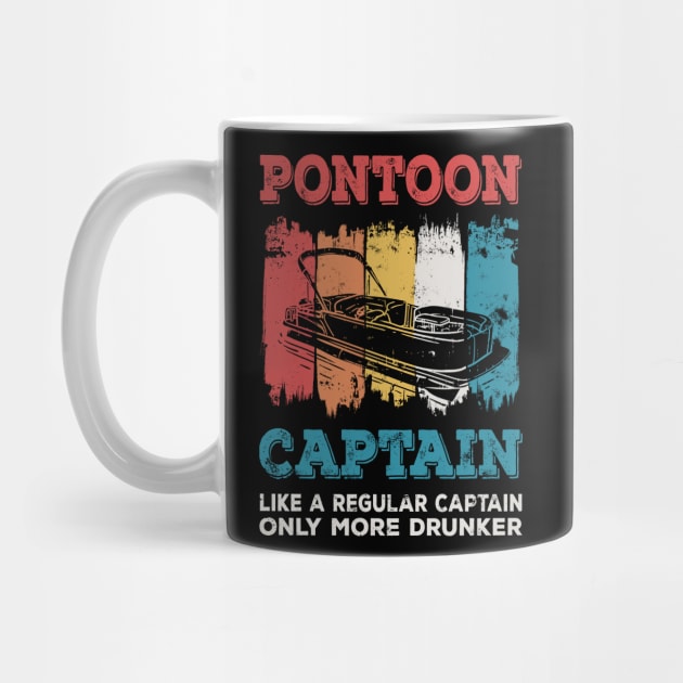 Pontoon Captain vintage style gift by Lomitasu